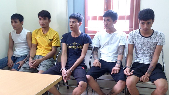 Triệt phá ổ nhóm trộm xe liên tỉnh Hà Nội-BắcGiang Băng nhóm trộm cắp xe máy bị CAQ Hoàng Mai bắt giữ